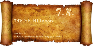 Tóth Milemon névjegykártya